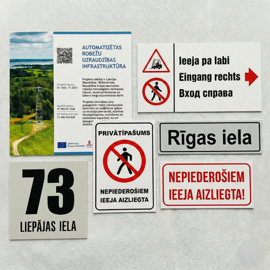 Zīmes un izkārtnes